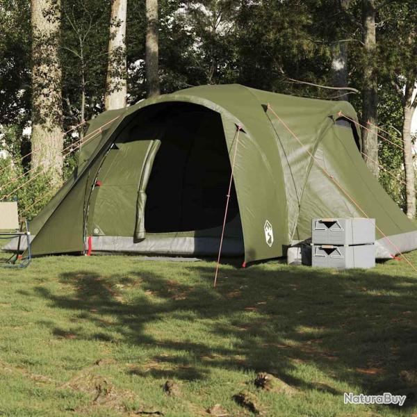 Tente familiale � d�me 6 personnes vert olive imperm�able
