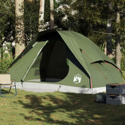 Tente familiale &agrave; d&ocirc;me 6 personnes vert olive imperm&eacute;able