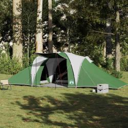 Tente familiale &agrave; d&ocirc;me 6 personnes vert imperm&eacute;able