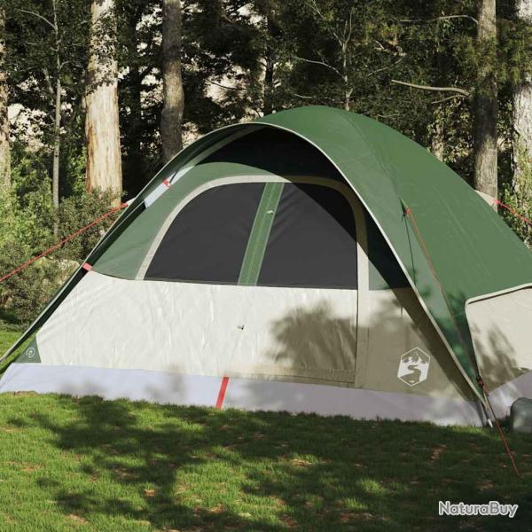 Tente familiale � d�me 6 personnes vert imperm�able alsavelo