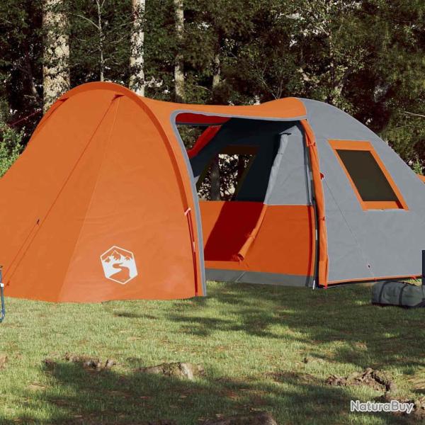 Tente familiale � d�me 6 personnes orange imperm�able
