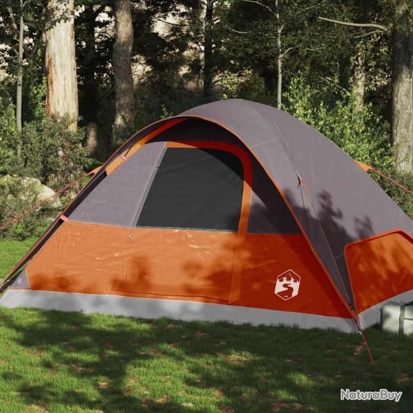 Tente familiale � d�me 6 personnes orange imperm�able alsavelo