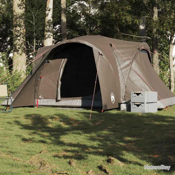 Tente familiale � d�me 6 personnes marron imperm�able