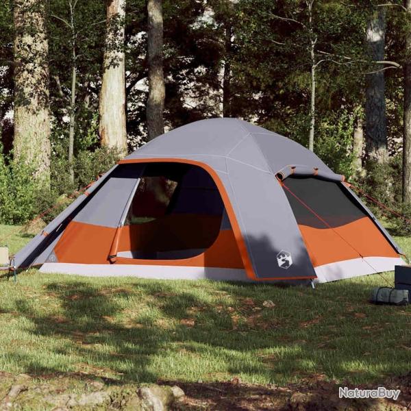 Tente familiale � d�me 6 personnes gris imperm�able
