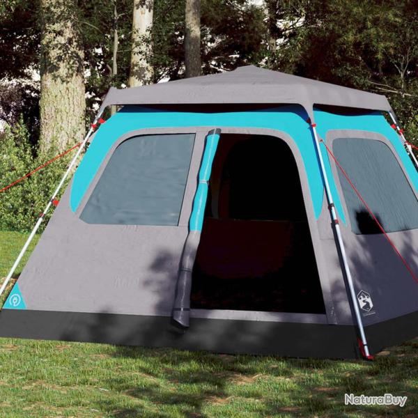 Tente familiale � d�me 6 personnes bleu lib�ration rapide
