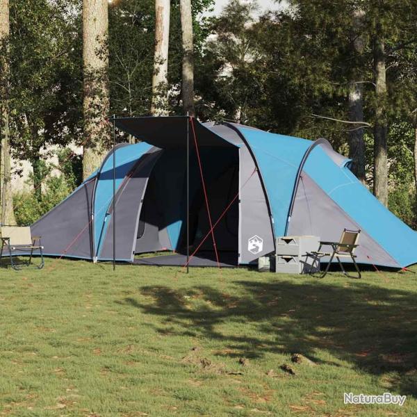 Tente familiale � d�me 6 personnes bleu imperm�able