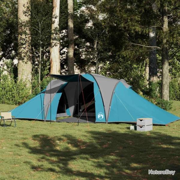 Tente familiale � d�me 6 personnes bleu imperm�able
