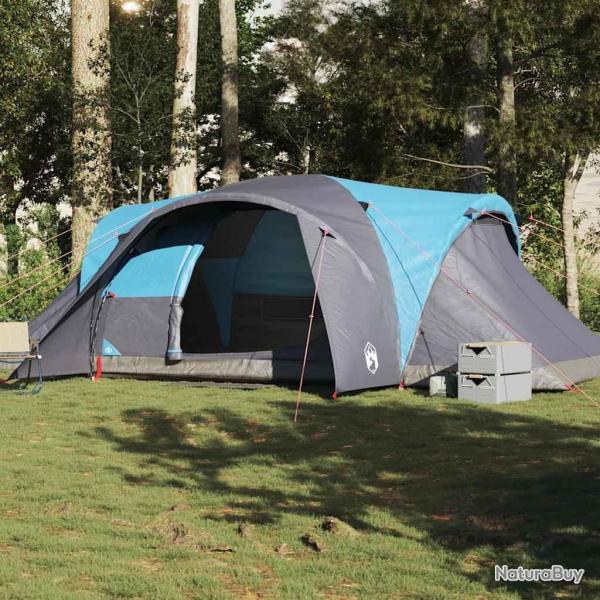 Tente familiale � d�me 6 personnes bleu imperm�able