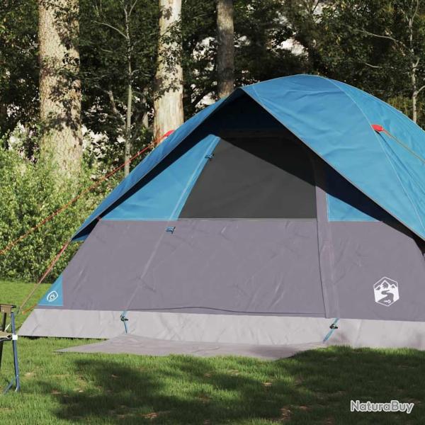 Tente familiale � d�me 6 personnes bleu imperm�able