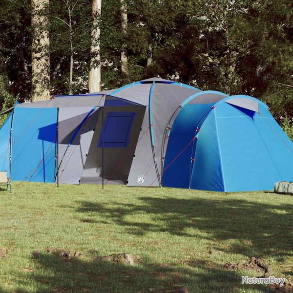 Tente familiale � d�me 12 personnes bleu imperm�able