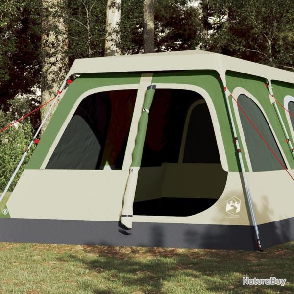 Tente familiale � d�me 10 personnes vert lib�ration rapide alsavelo