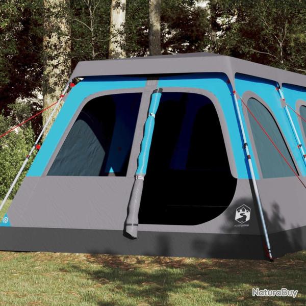 Tente familiale � d�me 10 personnes bleu lib�ration rapide alsavelo