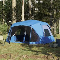 Tente familiale 10 personnes bleu lib&eacute;ration rapide imperm&eacute;able