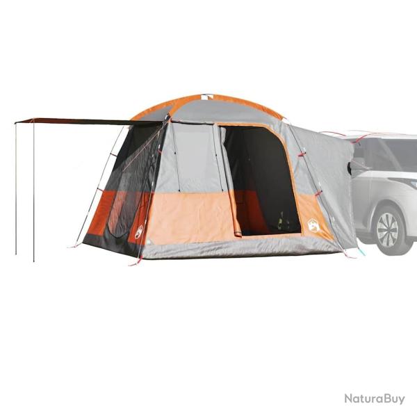 Tente de voiture 4 personnes gris et orange imperm�able