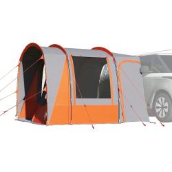 Tente de voiture 4 personnes gris et orange imperm&eacute;able