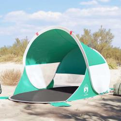 Tente de plage vert d'eau escamotable imperm&eacute;able
