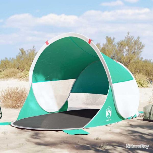 Tente de plage vert d'eau escamotable imperm�able