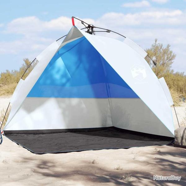 Tente de plage bleu azur� lib�ration rapide imperm�able alsavelo