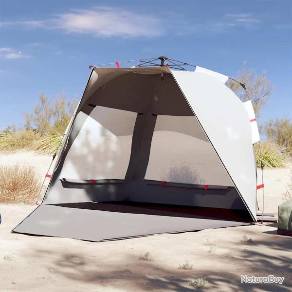 Tente de plage 3 personnes gris lib�ration rapide imperm�able alsavelo