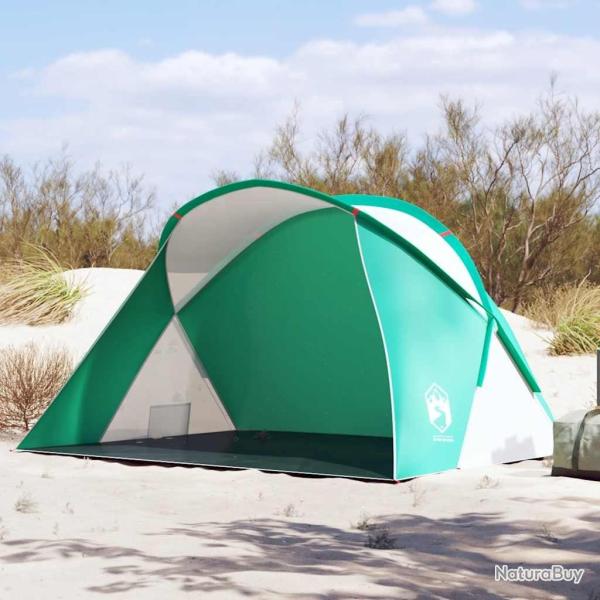 Tente de plage 2 personnes vert d'eau escamotable imperm�able alsavelo