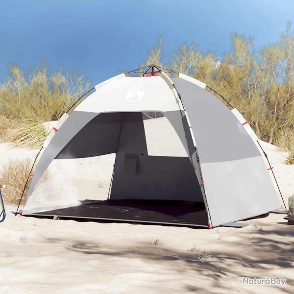 Tente de plage 2 personnes gris lib�ration rapide imperm�able