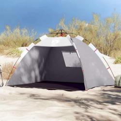Tente de plage 2 personnes gris lib&eacute;ration rapide imperm&eacute;able
