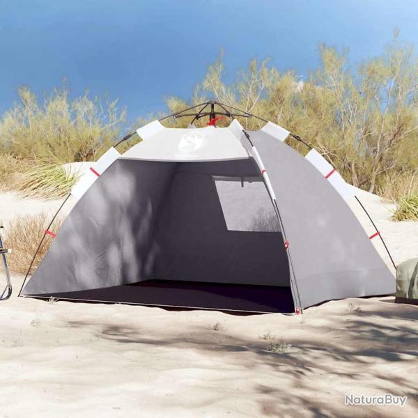 Tente de plage 2 personnes gris lib�ration rapide imperm�able