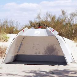 Tente de plage 2 personnes gris lib&eacute;ration rapide imperm&eacute;able