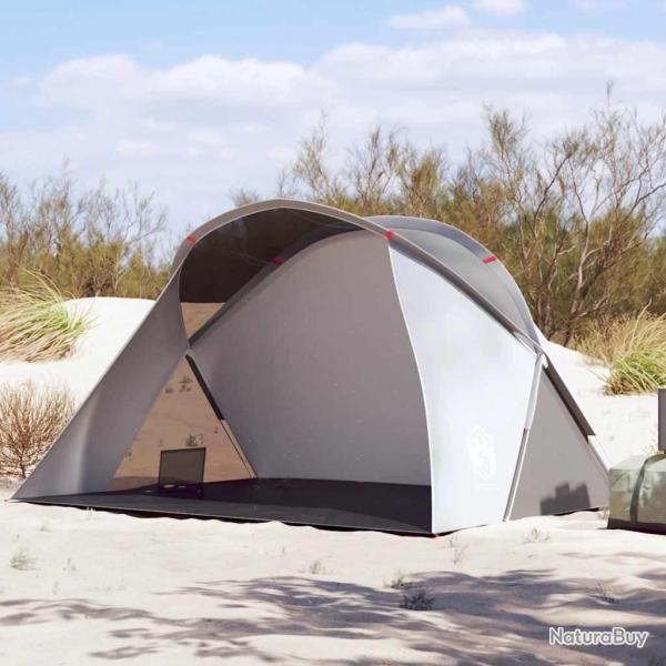 Tente de plage 2 personnes gris escamotable imperm�able
