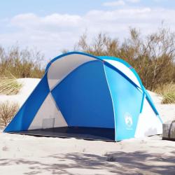 Tente de plage 2 personnes bleu azur&eacute; escamotable imperm&eacute;able