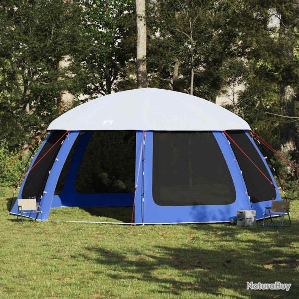 Tente de piscine moustiquaire amovible parois maille bleu azur