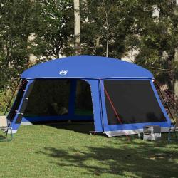 Tente de piscine moustiquaire amovible parois maille bleu azur