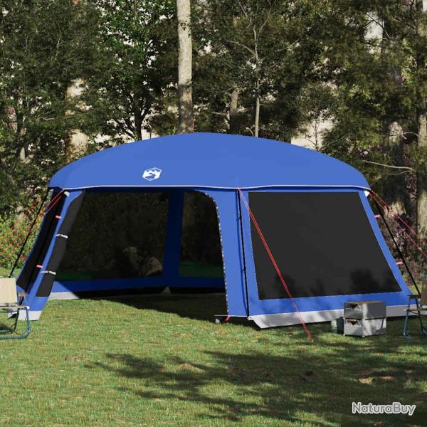 Tente de piscine moustiquaire amovible parois maille bleu azur