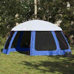 Tente de piscine moustiquaire amovible parois maille bleu azur