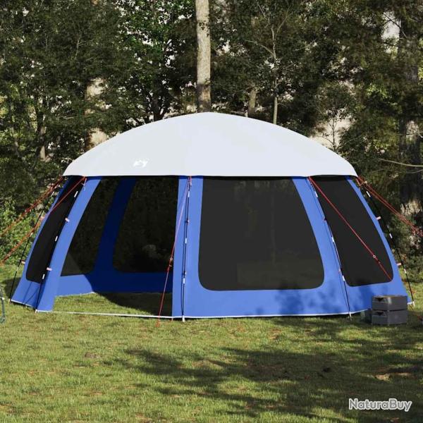 Tente de piscine moustiquaire amovible parois maille bleu azur