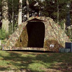 Tente de p&ecirc;che 4 personnes camouflage lib&eacute;ration rapide