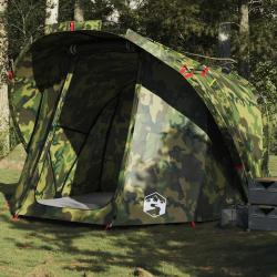 Tente de p&ecirc;che 4 personnes camouflage imperm&eacute;able