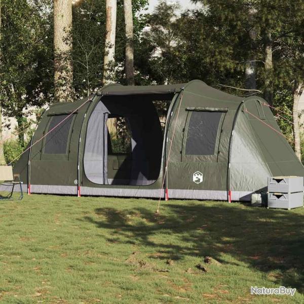 Tente de camping tunnel 4 personnes vert olive imperm�able alsavelo