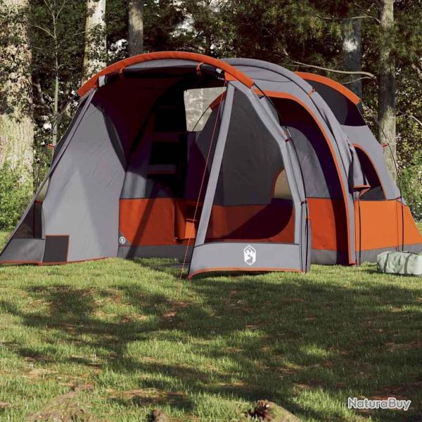 Tente de camping tunnel 4 personnes gris imperm�able