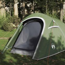 Tente de camping tunnel 3 personnes vert imperm&eacute;able