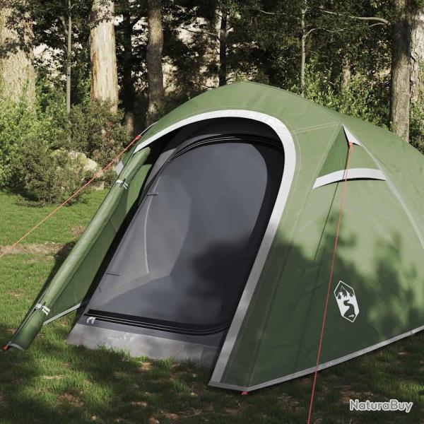 Tente de camping tunnel 3 personnes vert imperm�able