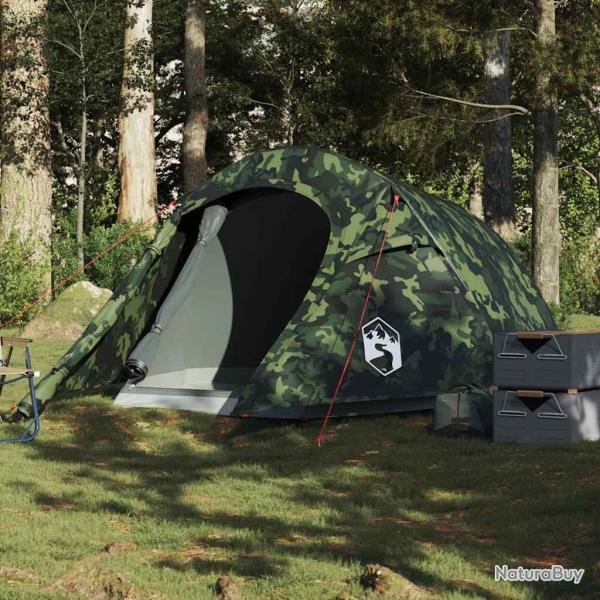 Tente de camping tunnel 3 personnes camouflage imperm�able