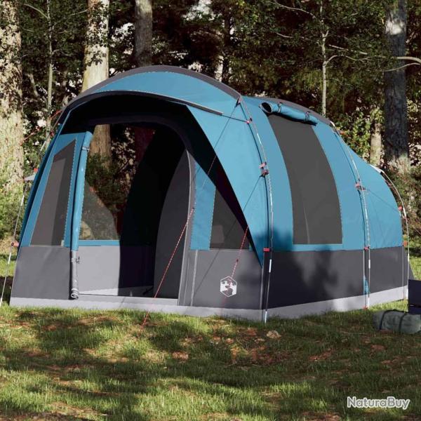 Tente de camping tunnel 3 personnes bleu imperm�able