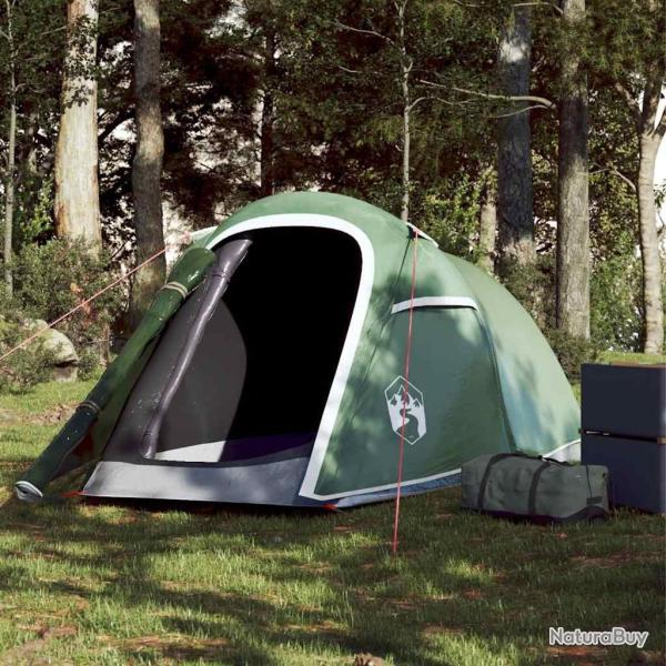 Tente de camping tunnel 2 personnes vert imperm�able