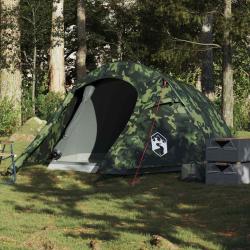 Tente de camping tunnel 2 personnes camouflage imperm&eacute;able alsavelo