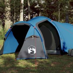 Tente de camping tunnel 2 personnes bleu imperm&eacute;able alsavelo