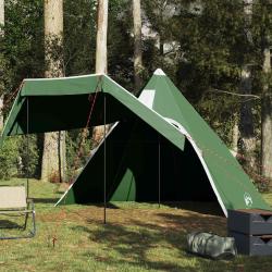 Tente de camping tipi 5 personnes vert imperm&eacute;able