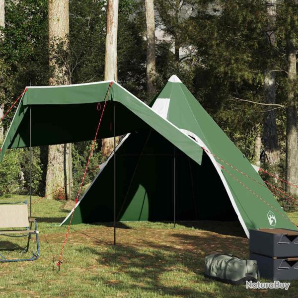 Tente de camping tipi 5 personnes vert imperm�able