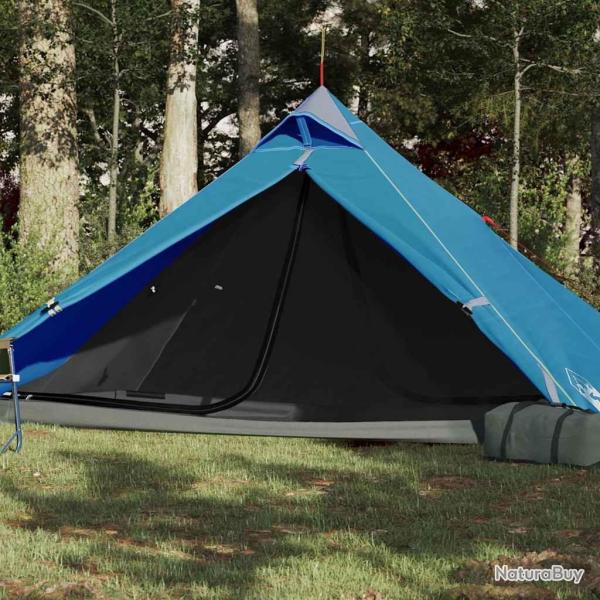 Tente de camping tipi 1 personne bleu imperm�able alsavelo