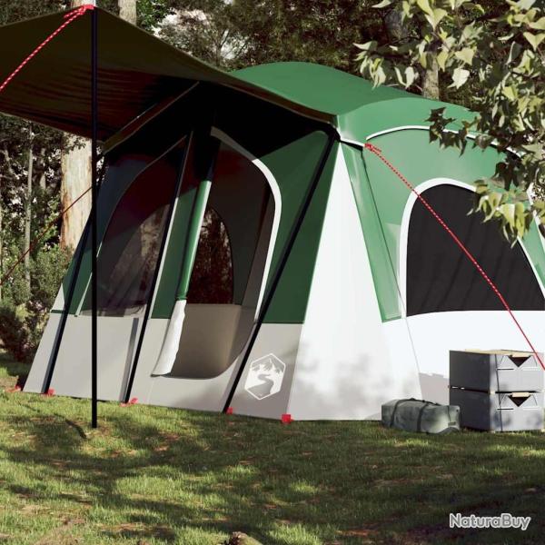 Tente de camping de cabine 5 personnes vert imperm�able alsavelo